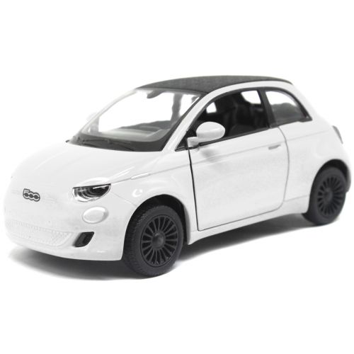 Машинка металлическая Fiat 500E белый [tsi219799-TSI], фото №1
