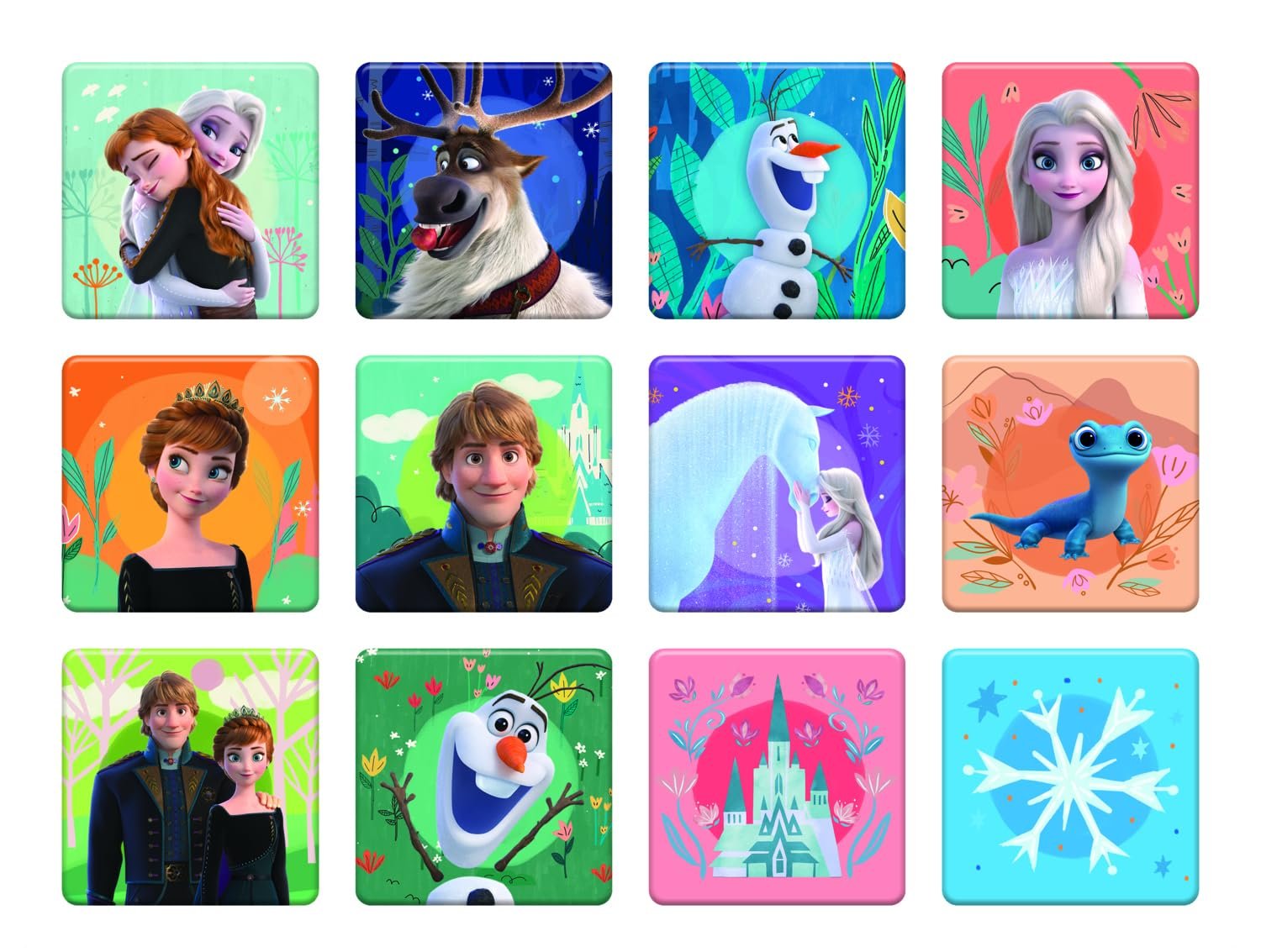 Пазл Trefl Disney Frozen 2 Princesses in Their Realm 3-в-1 30 та 48 елементів 24 картки мемо для дітей від 3 років, фото №5