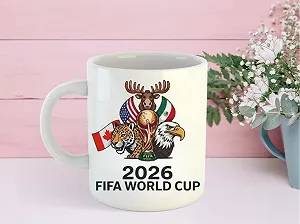 Кружка с принтом чемпионата мира по футболу, керамическая, 330 мл - Фото 1