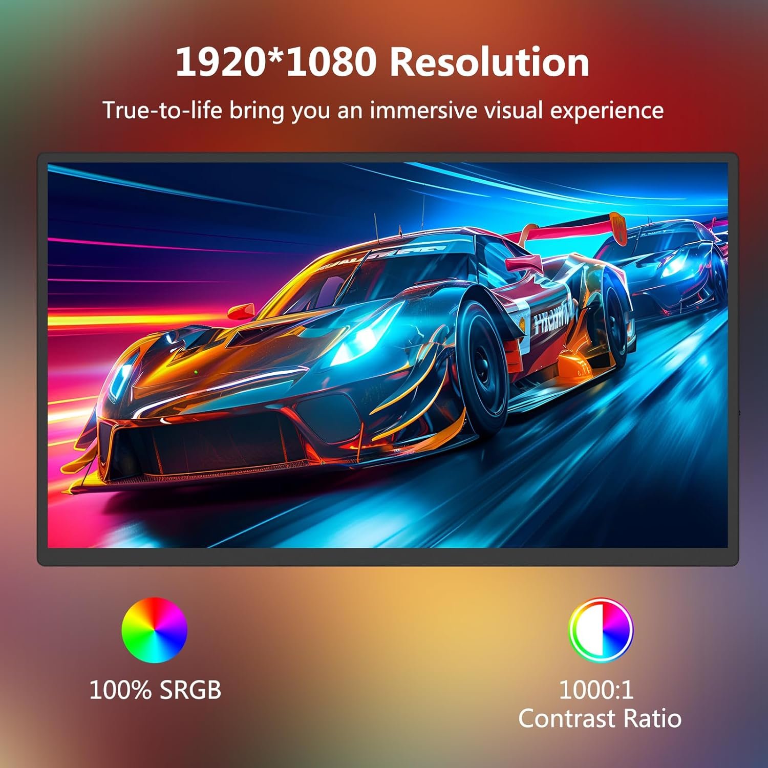 Монитор портативный 18.5" MSDONG Full HD IPS 120 Гц, фото №3