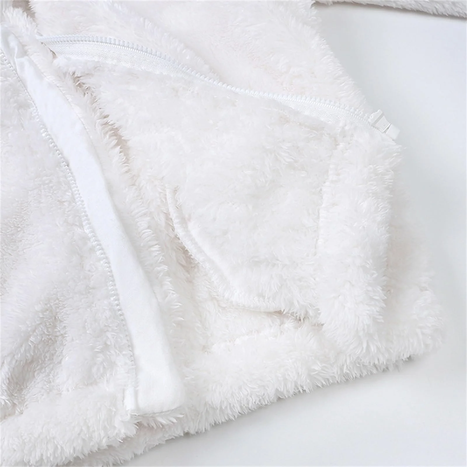 Детская флисовая куртка Generisch с длинными заячьими ушками для зимы, фото №7