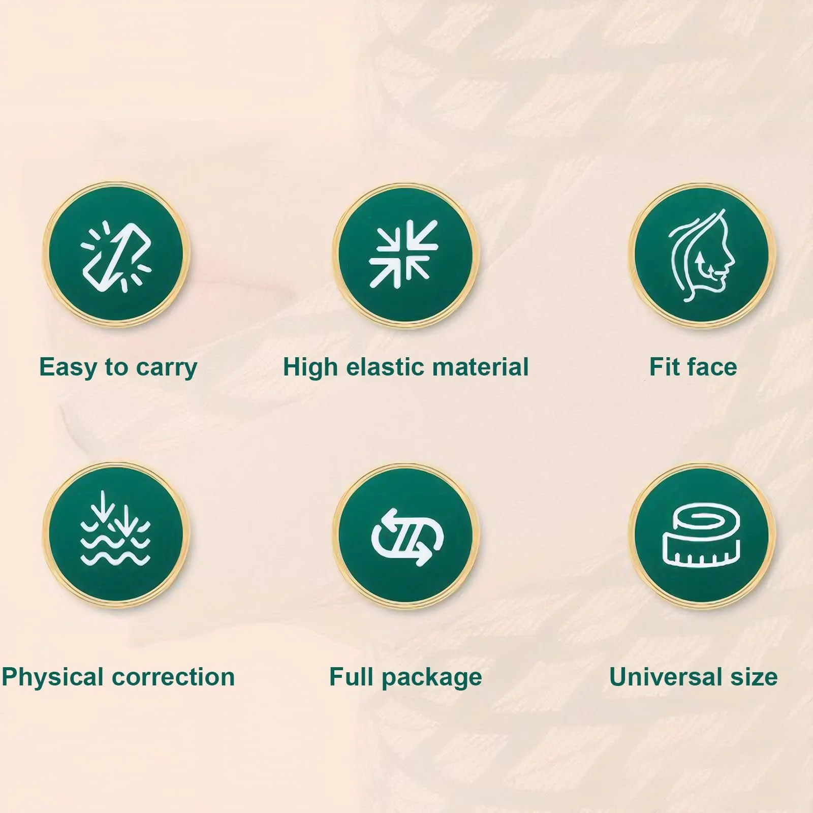 Маска для підборіддя 2 шт Подвійна маска для підборіддя Маска для щелепи, фото №4