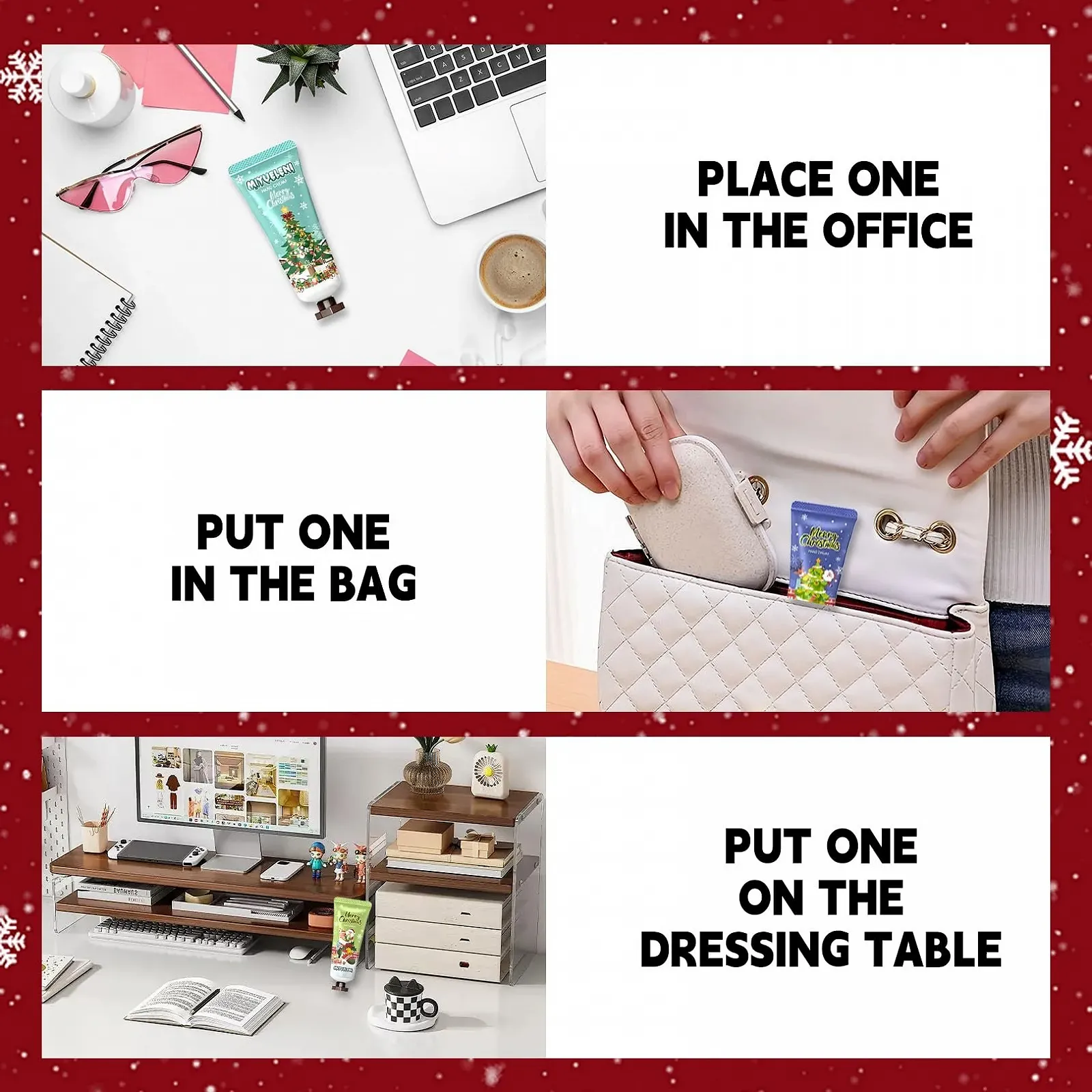 Набор Кремов для Рук 10 шт Рождественский Набор, Зимний Мини-Крем для Рук и Подарочная Коробка, фото №6