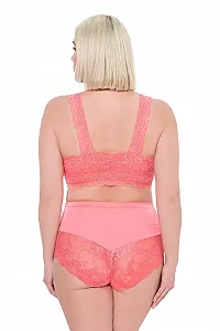 Мереживний бралетт на блискавці Ulla Popken 806669 Plus Size без кісточок synthetic.ua - Фото 1