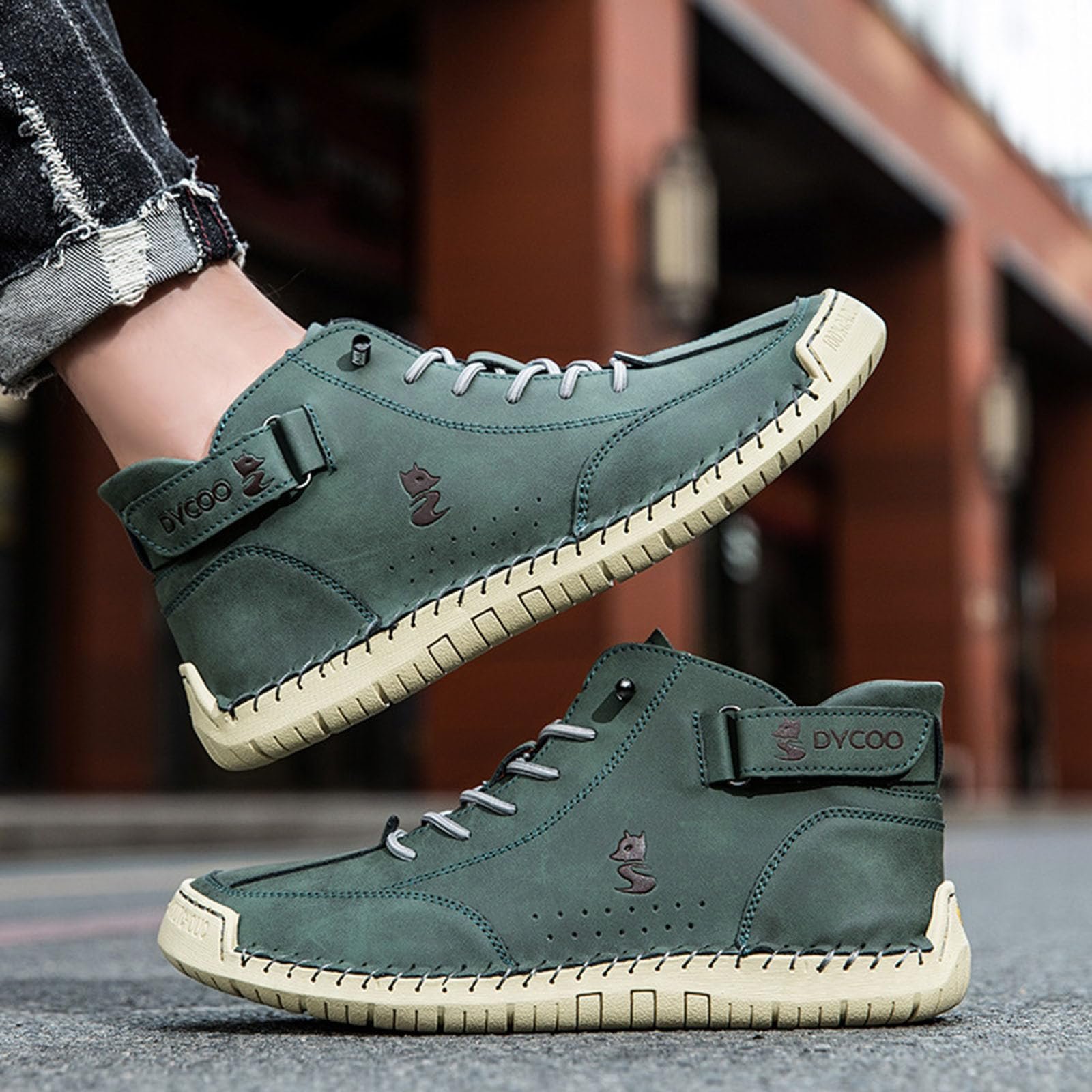 Ботинки Lvnsdknerse Barefoot мужские женские кожаные высокие Alpaca ковбойские итальянские туристические водонепроницаемые тренажеры Barefoot лодочки носки унисекс, фото №7