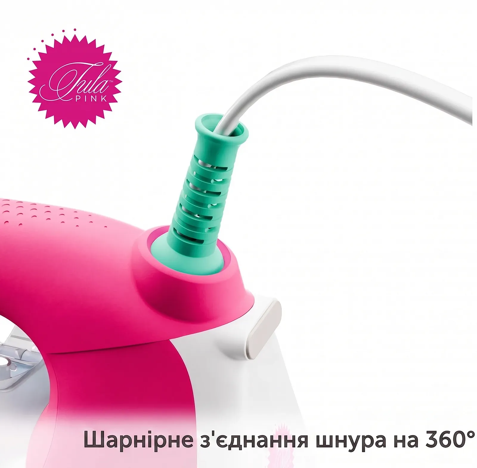 Праска Oliso TG1600 Pro Plus SmartIron з автоматичним підйомом Diamond Ceramic Flow Soleplate Tula Pink, фото №6
