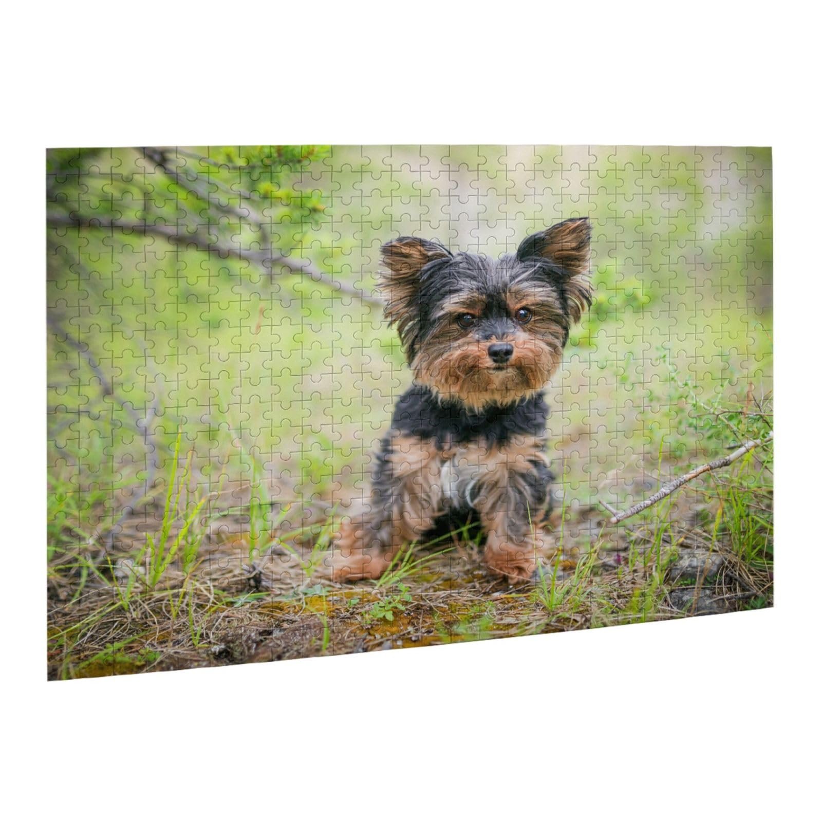 Пазл деревянный Yorkshire Terrier Small Puppies 500 элементов, фото №2