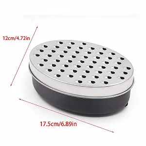 Терка Багатофункціональна терка з контейнером для зберігання їжі та кришкою synthetic.ua - Фото 1