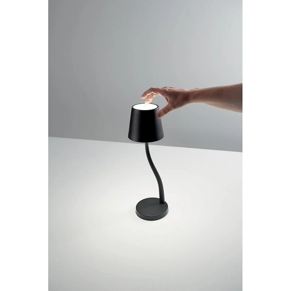 Акумуляторна світлодіодна настільна лампа Judy LED 3 Вт 3000 K IP54 Чорний, фото №2