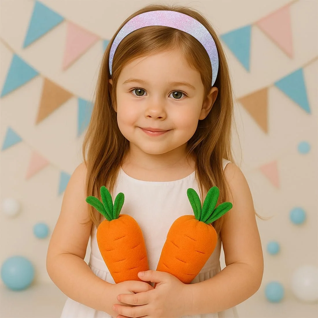 Набір з 3 широких блискучих обручів для волосся, фото №5