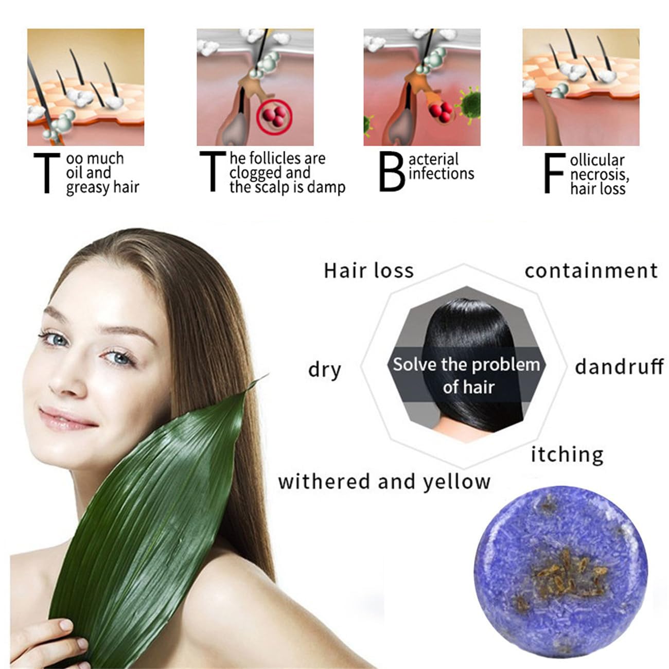 Шампунь-плитка HIDRUO Humby для седых волос 2 шт Лаванда, фото №5 Шампунь-плитка HIDRUO Humby для седых волос 2 шт Лаванда, фото №5