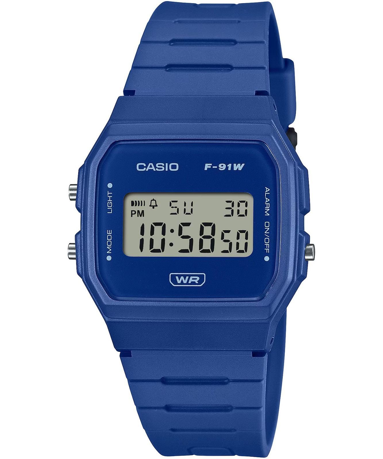 Годинник Casio F-91WB-2A1EF Синій Вінтаж, фото №1