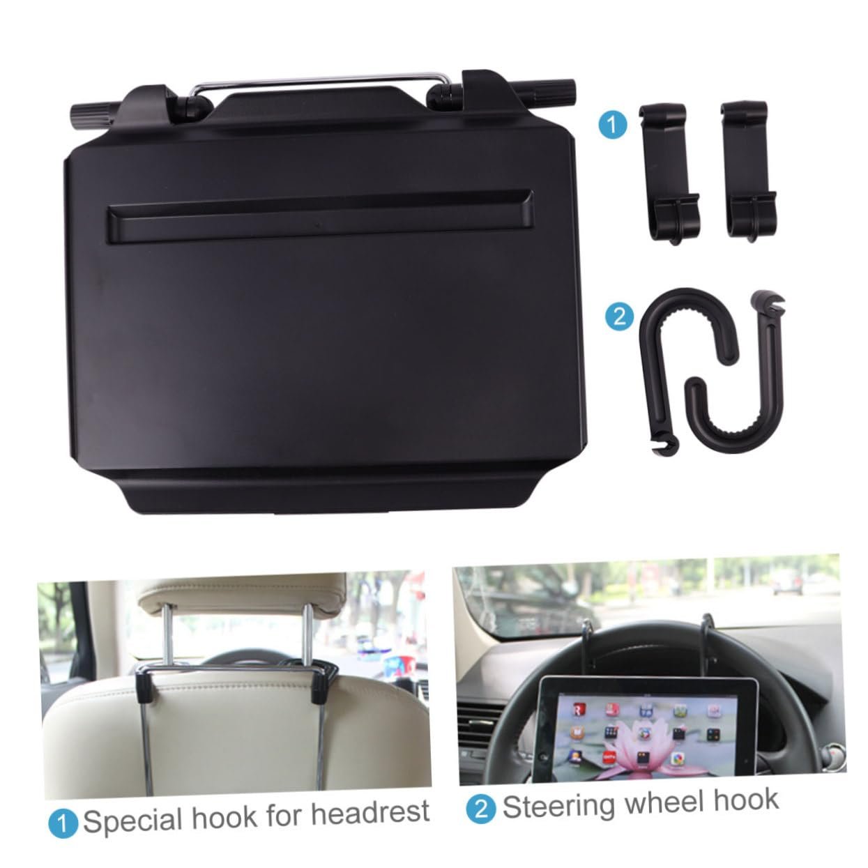 Автомобільний столик з шухлядою PC пластиковий стабільний та міцний з підставкою для мишки, фото №5 Автомобільний столик з шухлядою PC пластиковий стабільний та міцний з підставкою для мишки, фото №5