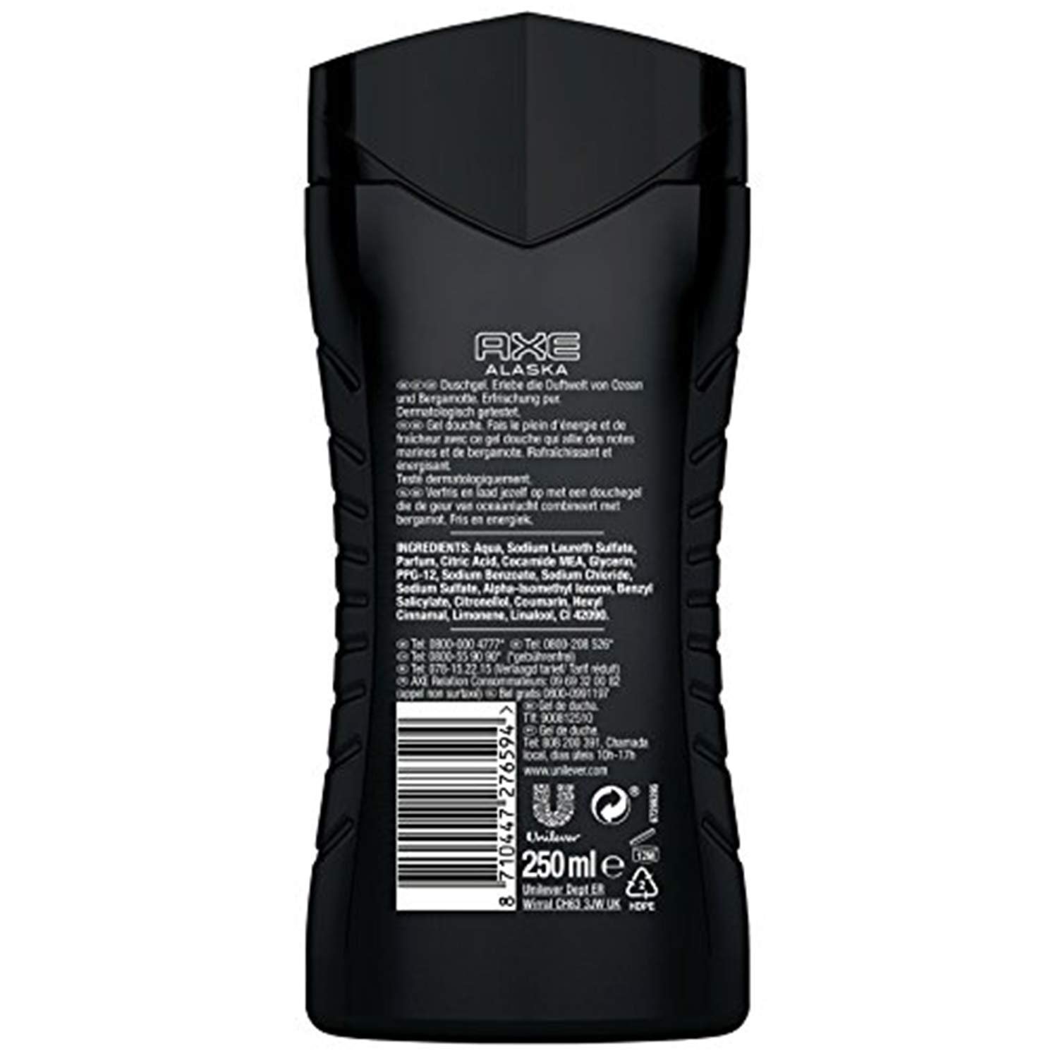 Гель для душу Axe Alaska 250 мл, 12 шт., Синій, фото №2