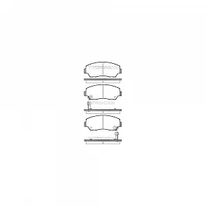 Комплект гальмівних колодок дискового гальма TRISCAN 8110 50872 для MAZDA - Фото 1