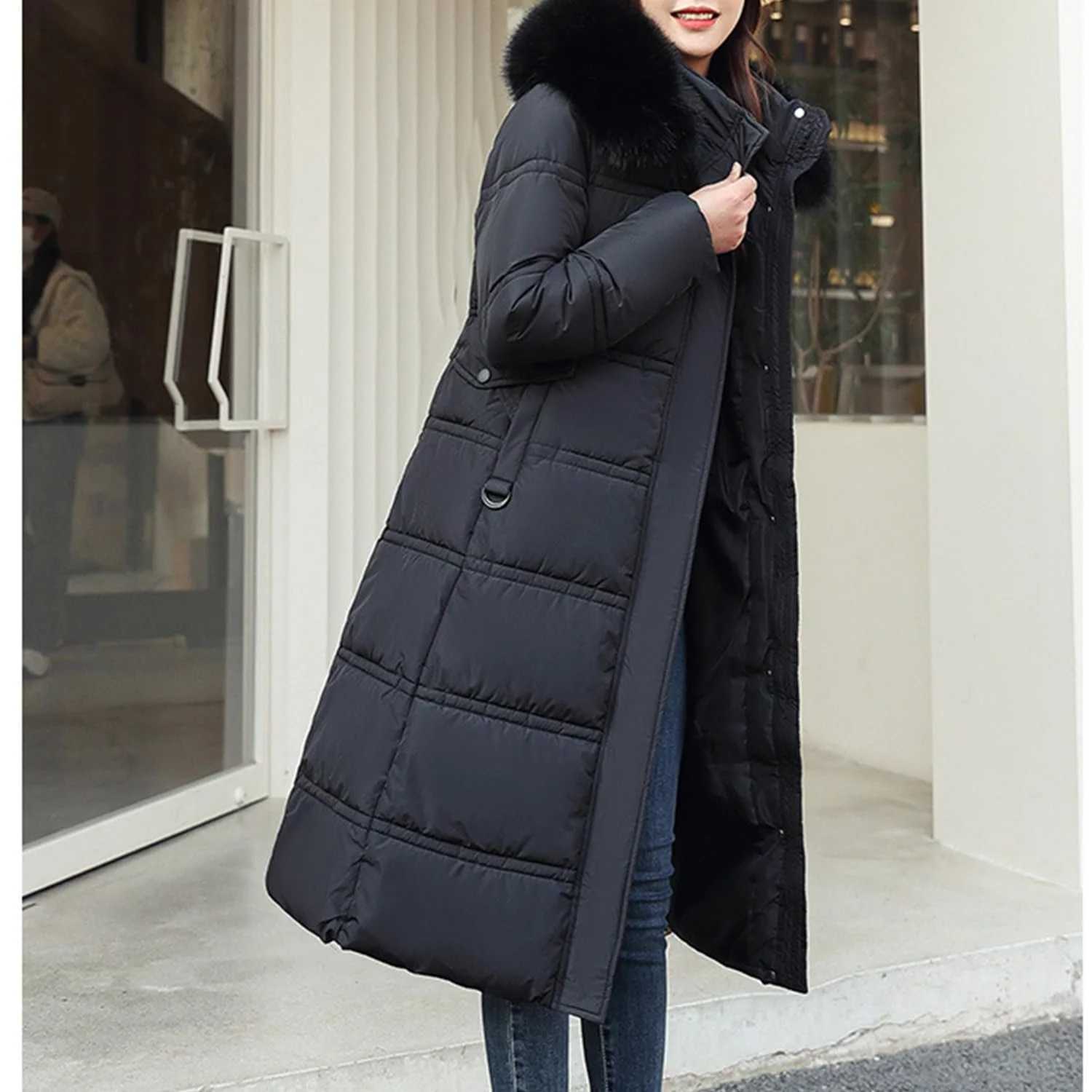 Пальто Laemilia Женское Зимнее Средней Длины, фото №4 Пальто Laemilia Женское Зимнее Средней Длины, фото №4