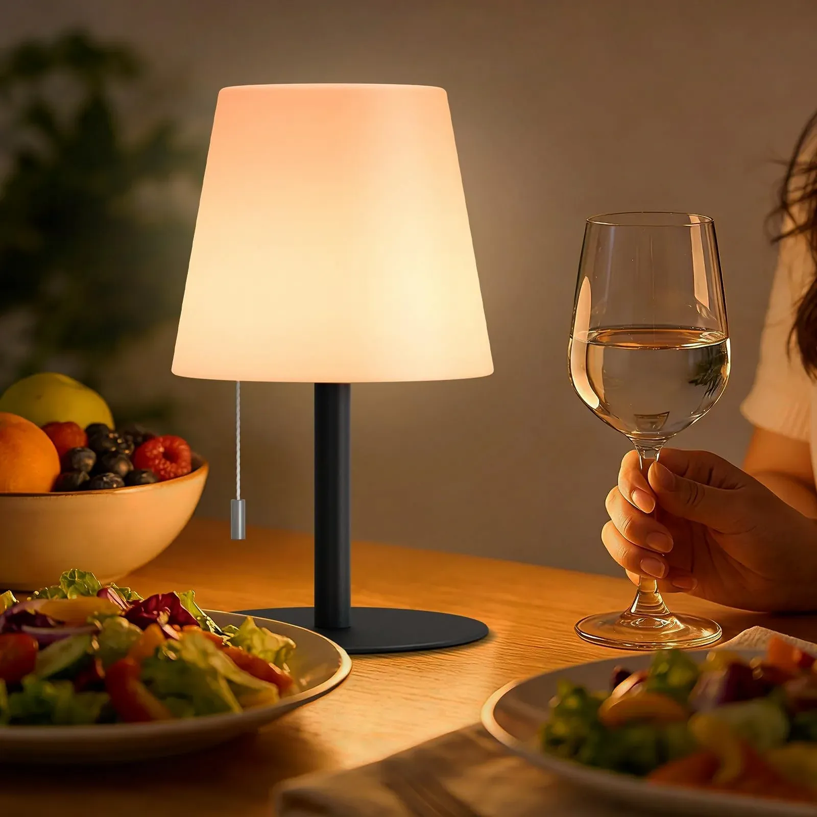 Настільна лампа uuffoo LED акумуляторна бездротова 8 кольорів IP44 USB C, фото №6