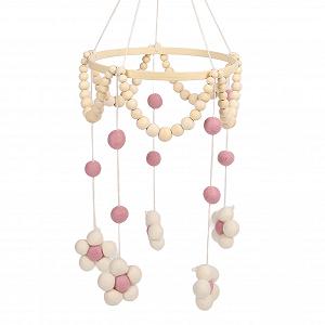 Мобиль Handmade Mobile Декор для детской кроватки Розовая synthetic.ua - Фото 1
