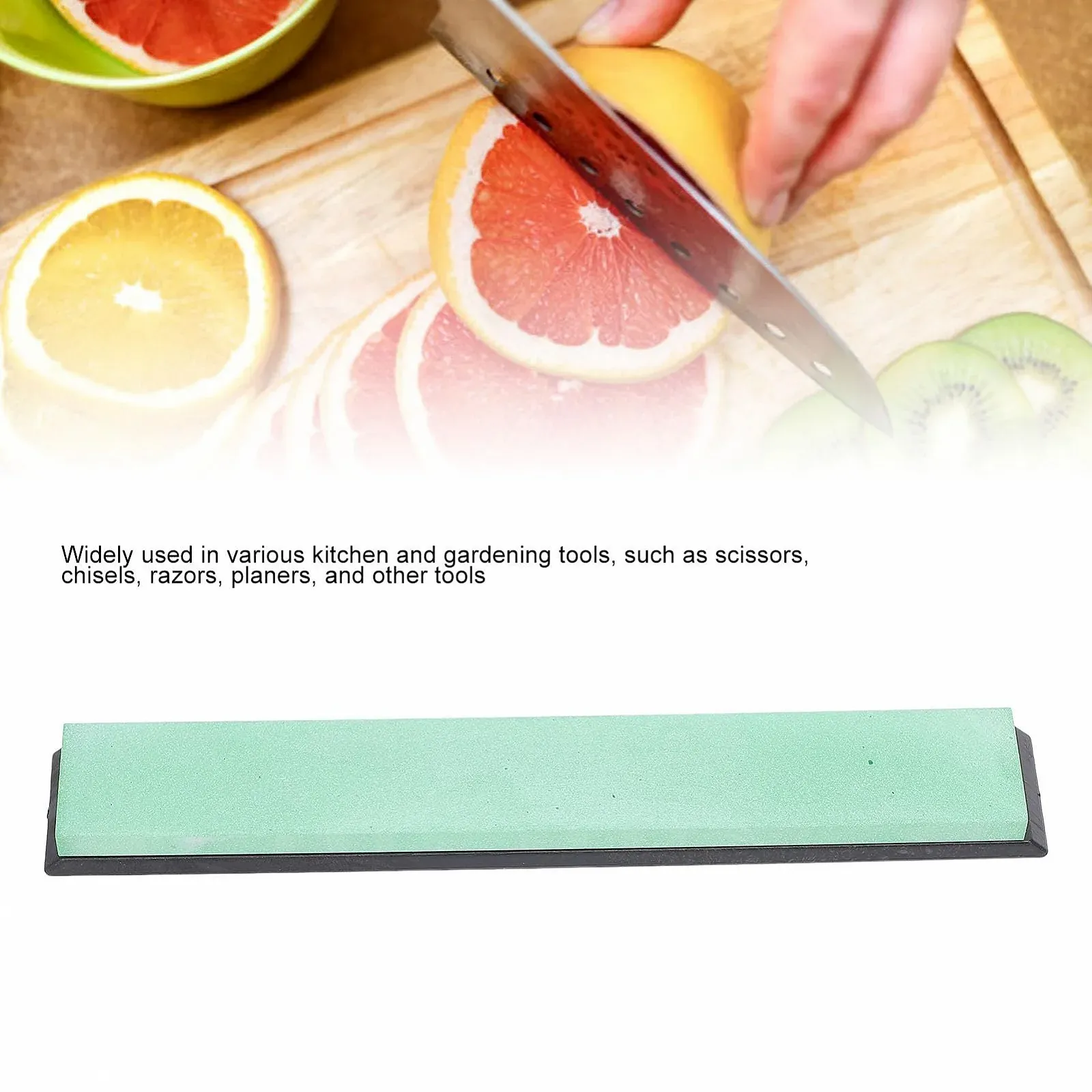 Точильний камінь 1000 грит 150x23x6 мм білий корунд для кухонних, фото №5