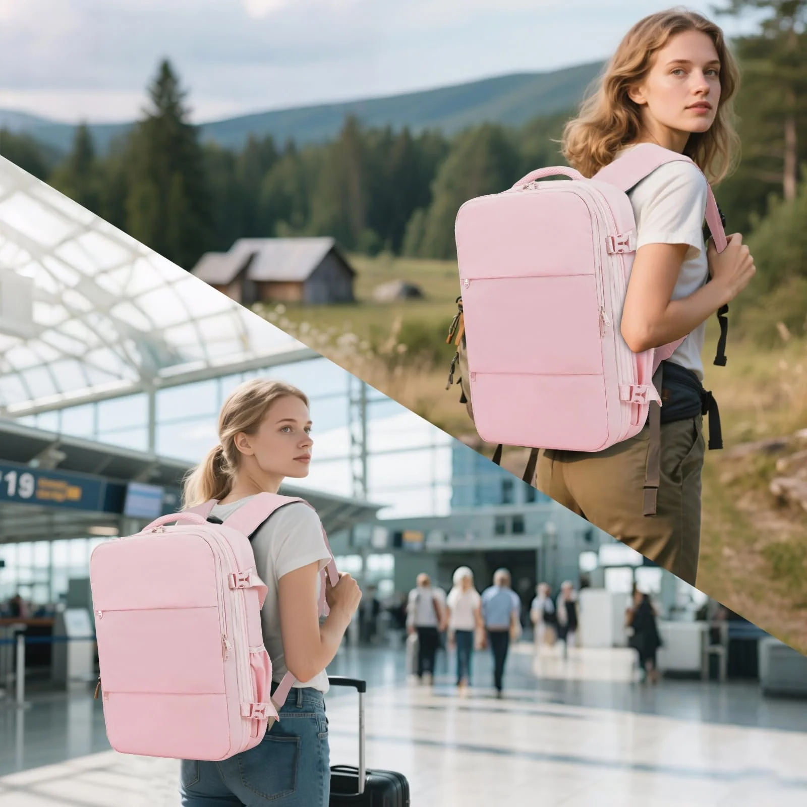 Рюкзак KINGSLONG Vacuum Travel женский для ноутбука 17.3" 33 л с насосом черный, фото №8 Рюкзак KINGSLONG Vacuum Travel женский для ноутбука 17.3" 33 л с насосом черный, фото №8