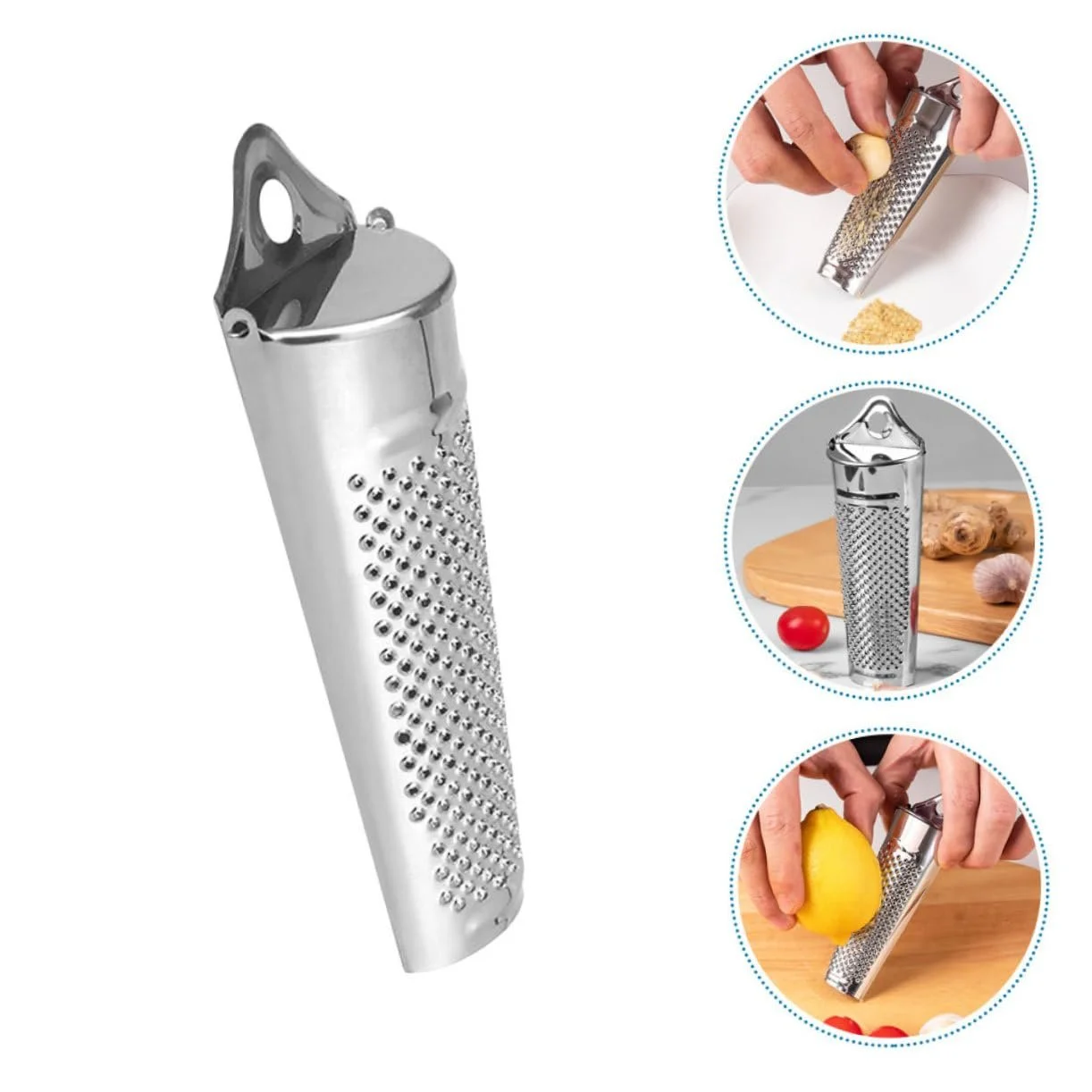 Терка Abaodam кухонна для імбиру, часнику та лимона портативна практична для ефективного приготування, проста у зберіганні та міцна для щоденного використання, фото №3 Терка Abaodam кухонна для імбиру, часнику та лимона портативна практична для ефективного приготування, проста у зберіганні та міцна для щоденного використання, фото №3