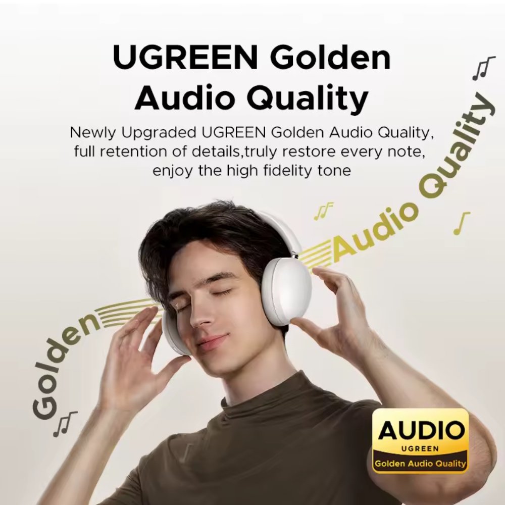 Навушники UGREEN Studio Max2 3xNoice Isolation -35dB BT5.4 80год Multipoint Black, фото №3 Навушники UGREEN Studio Max2 3xNoice Isolation -35dB BT5.4 80год Multipoint Black, фото №3