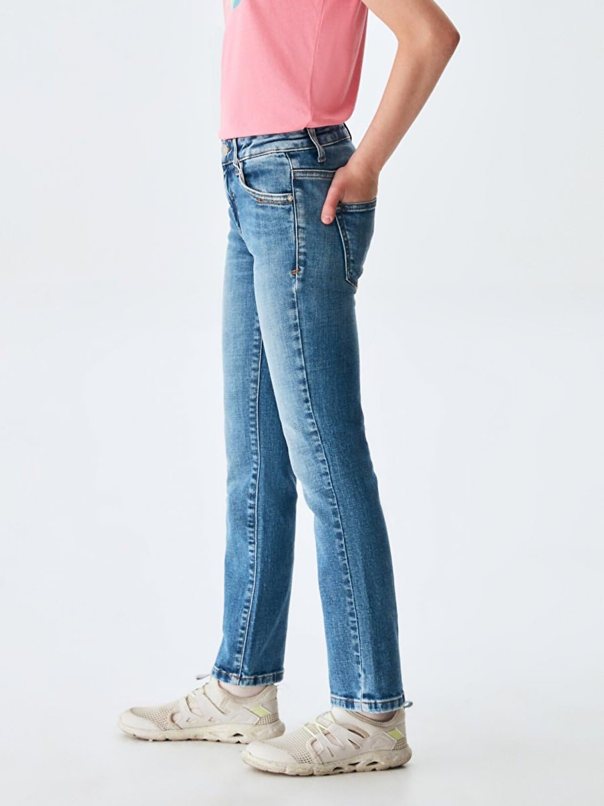 Джинси LTB Galina G для дівчат, блакитні, 164 EU, фото №5