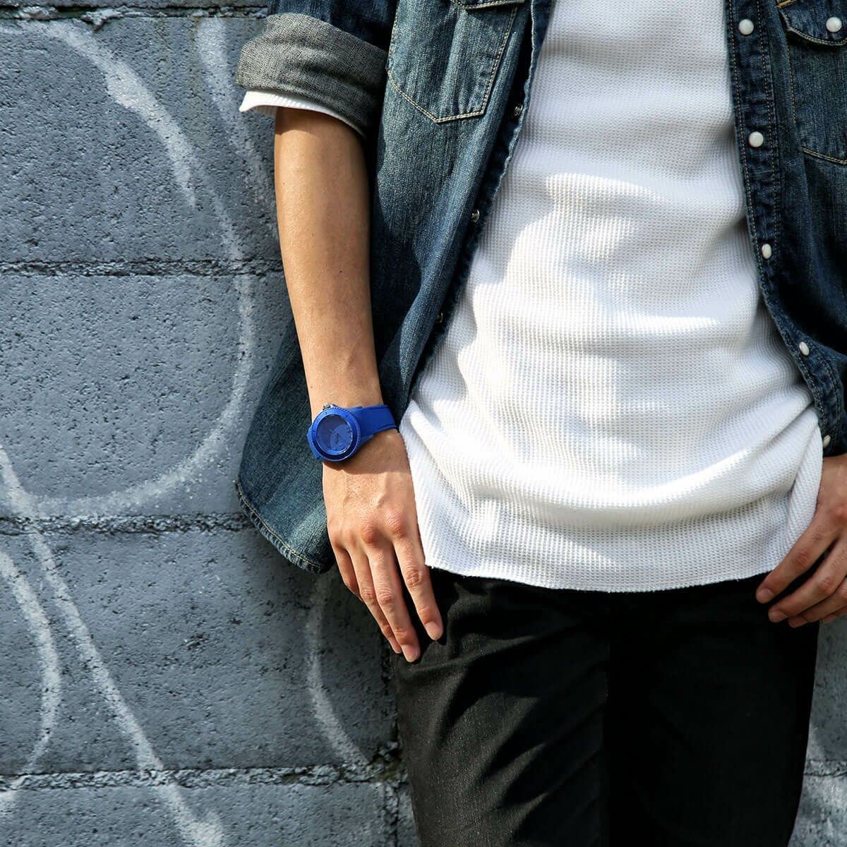 Часы Ice-Watch ICE unity Ultramarine Синие Унисекс с силиконовым ремешком - 016133 (Medium), синий, Ремешок, фото №6