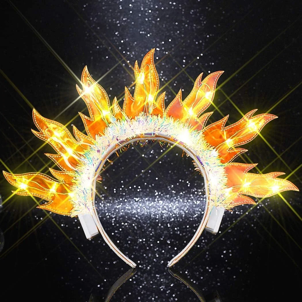 Обруч для волосся Святковий LED, фото №1
