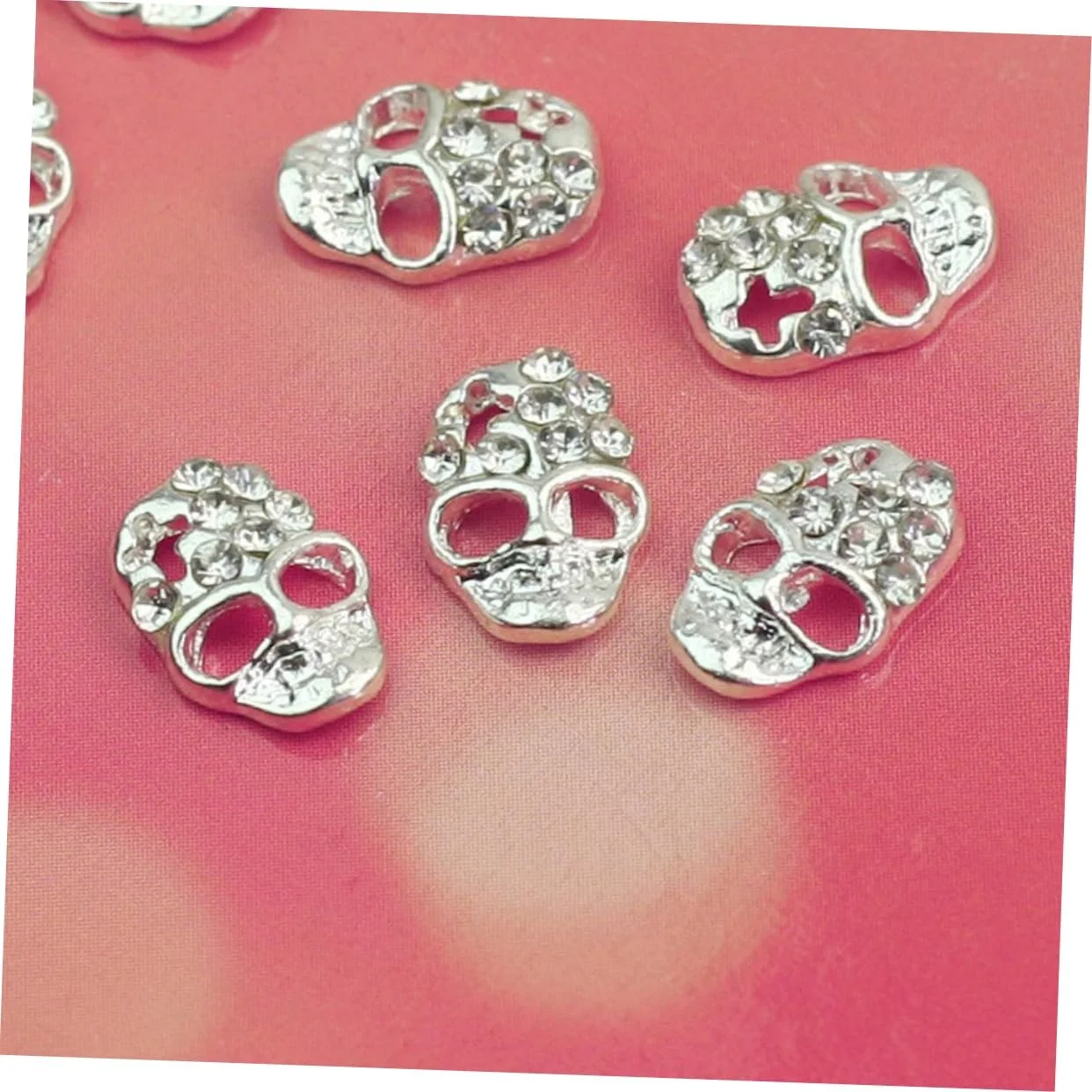 Стразы для ногтей Beavorty Череп 3D, 12 шт, фото №2