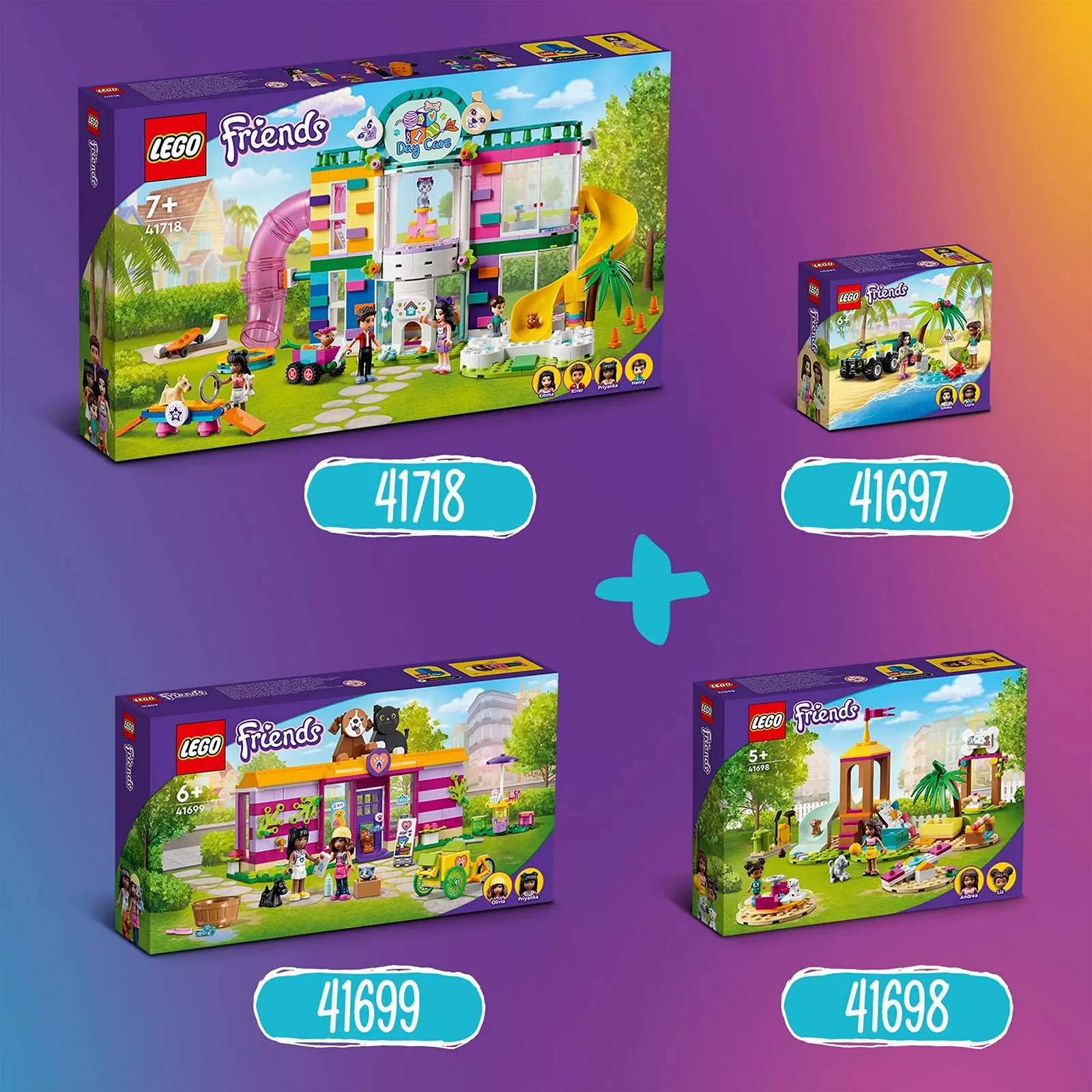 LEGO Friends Кафе для ухода за животными 41699 Heartlake City Игровой набор с животными и мини-куклами для спасения животных, игрушка от 6 лет, фото №7 LEGO Friends Кафе для ухода за животными 41699 Heartlake City Игровой набор с животными и мини-куклами для спасения животных, игрушка от 6 лет, фото №7