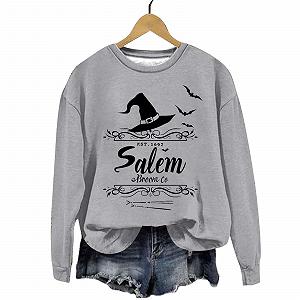 Женский свитшот Generisch oversize, блестящие топы, винтажный принт, повседневный пуловер, базовая туника, куртка, колор блок, страшный костюм на Хэллоуин synthetic.ua - Фото 1