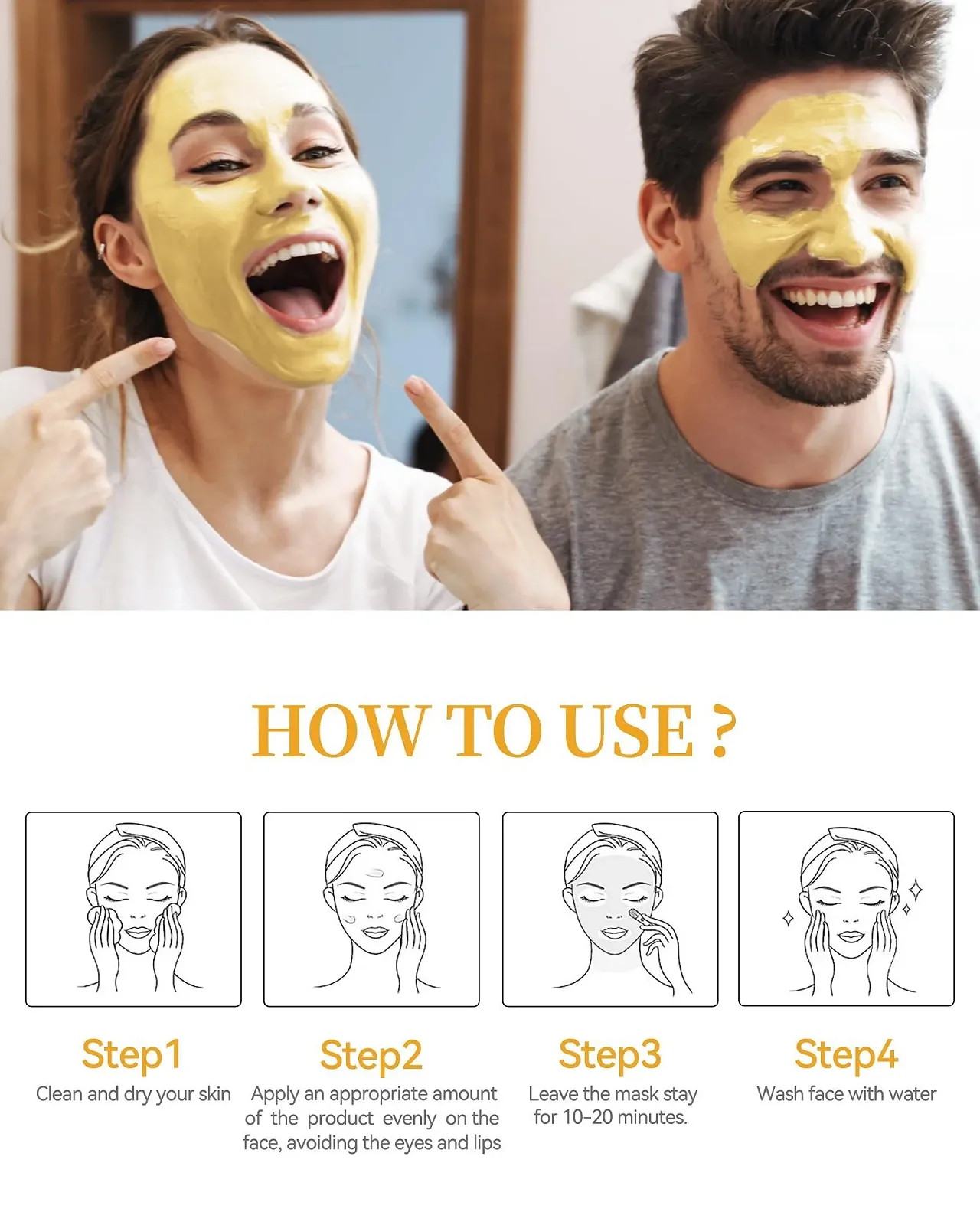 Маска для обличчя Vitamin C глиняна, 12 шт, фото №5