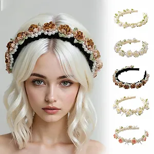 Обруч Dirndl Цветочный узор synthetic.ua - Фото 1