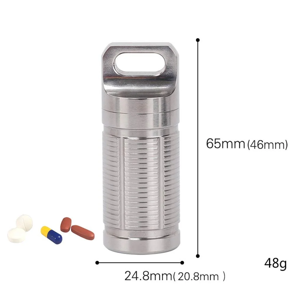 Брелок EDC WING Органайзер для таблеток Титан Водонепроникна, фото №2