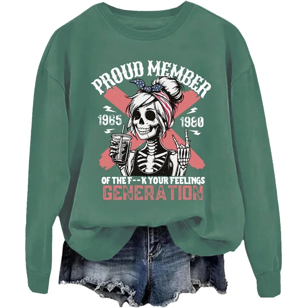 Хеллоуинский свитшот Gen X, Свитшот Gen X, Gen X, Футболка-свитшот Gen X, Унисекс свитшот, фото №1