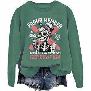 Хеллоуинский свитшот Gen X, Свитшот Gen X, Gen X, Футболка-свитшот Gen X, Унисекс свитшот - Фото 1