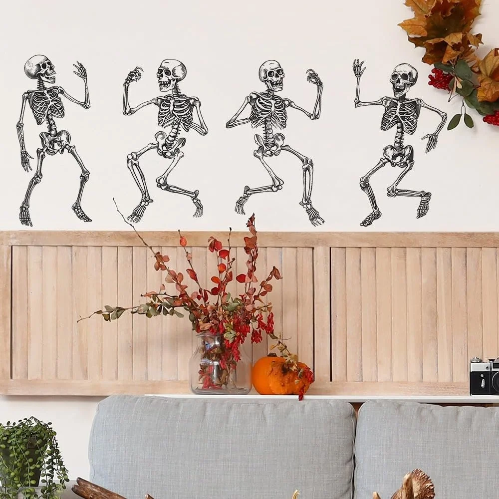 Наклейка на стену COVPAW WSKELLET4 Skeleton Halloween, фото №4