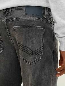 Джинсы Tom Tailor Josh Regular Slim Темно-серый L synthetic.ua - Фото 1