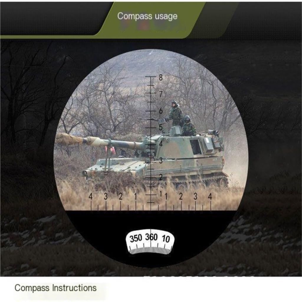 Бінокль Teleskop 10*50 Fernglas Водонепроникний З компасом Низькосвітловий, фото №6