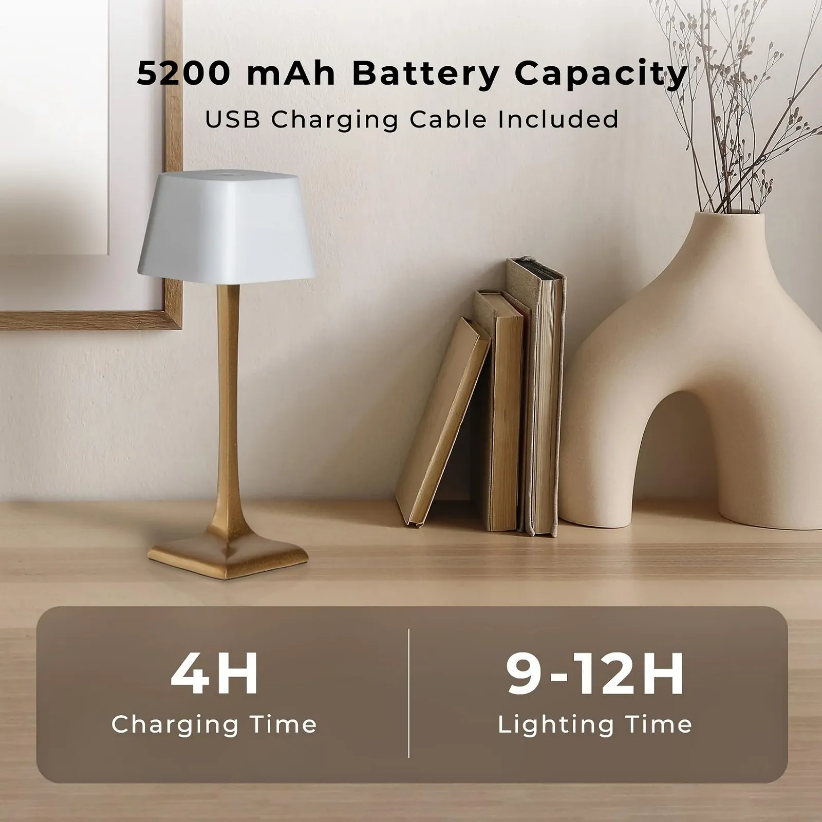 Настільна лампа Glaphyra LED Бездротова Акумуляторна IP54, фото №2