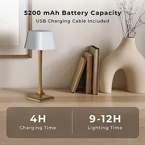 Настільна лампа Glaphyra LED Бездротова Акумуляторна IP54 synthetic.ua - Фото 1