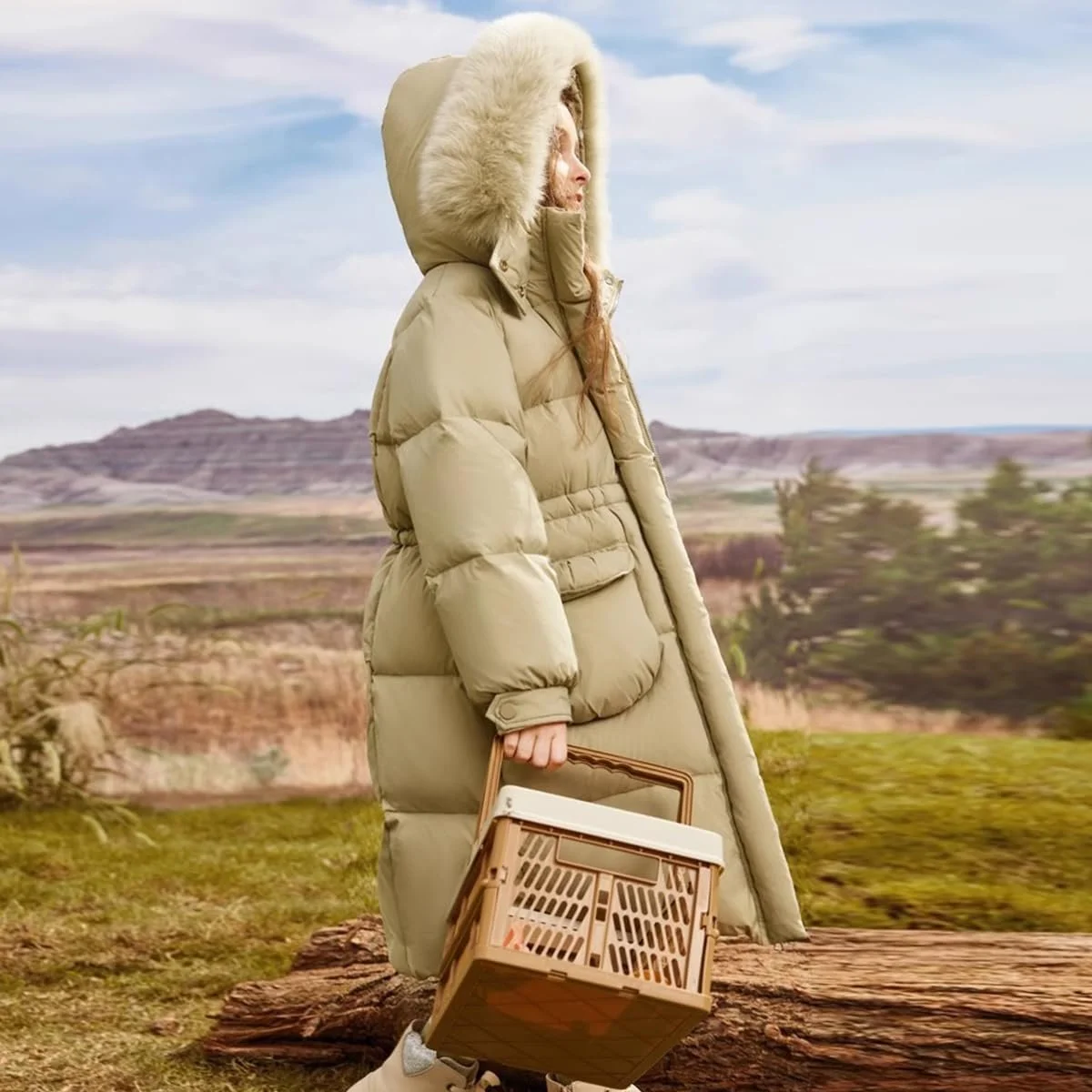 Зимова куртка Tilozs, середньої довжини, зимове пальто, фото №4