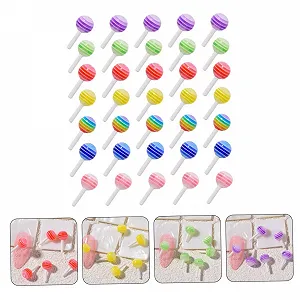 Прикраси для нігтів смоляні Beavorty 50 шт. Різнокольорові synthetic.ua - Фото 1