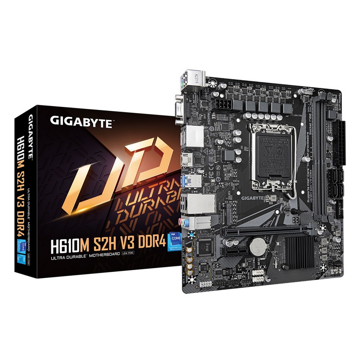 Материнська плата Gigabyte H610M S2H V3 DDR4 Socket 1700, фото №1