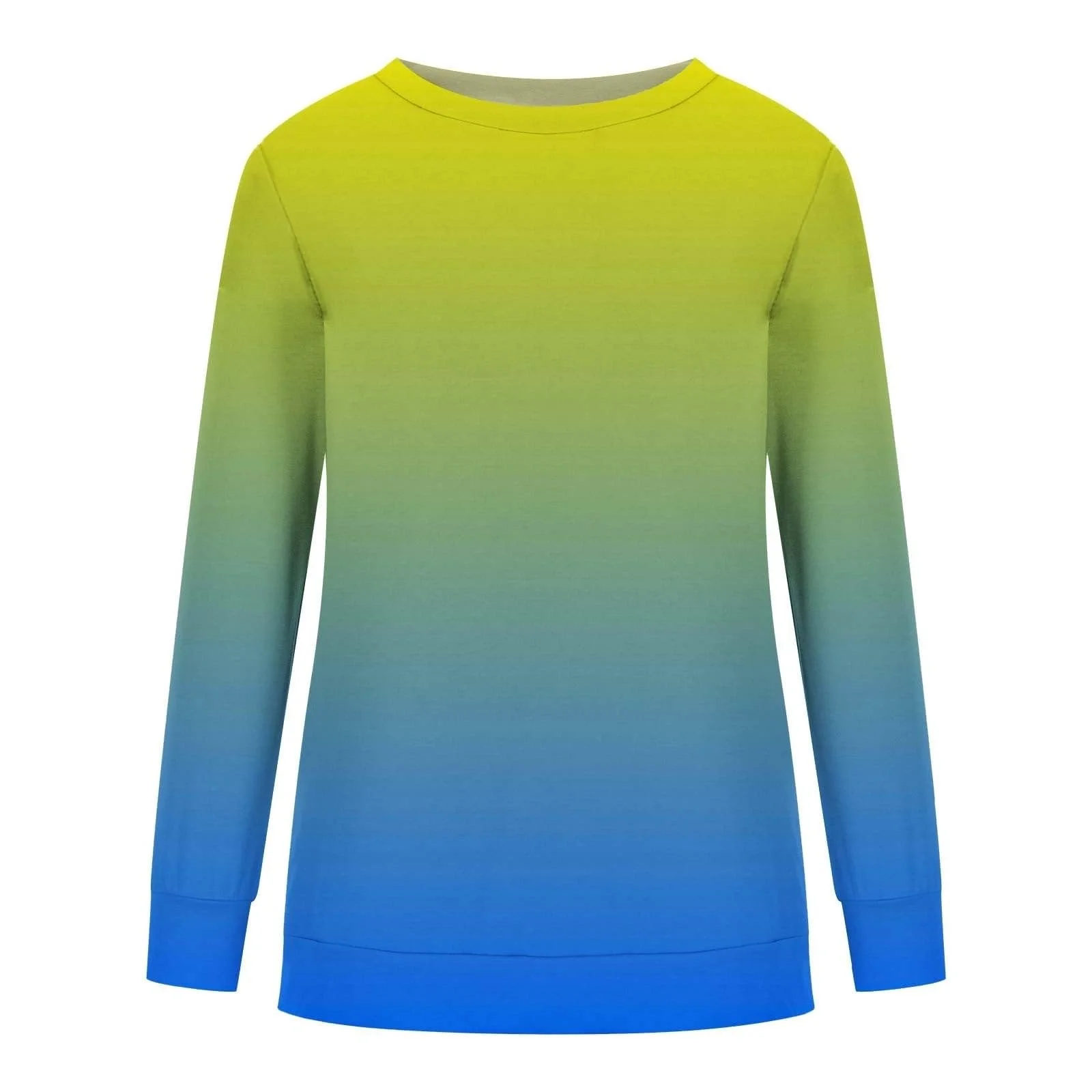 Женский Свитшот Qixiu Повседневный Свободный Пуловер с круглым вырезом и длинными рукавами, фото №2