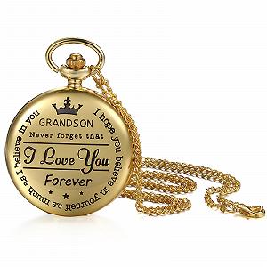 Кишеньковий годинник JewelryWe Ретро Royal Flush / Компас / Квіти / Дзвінок / Мотоцикл Бронзовий - Фото 1