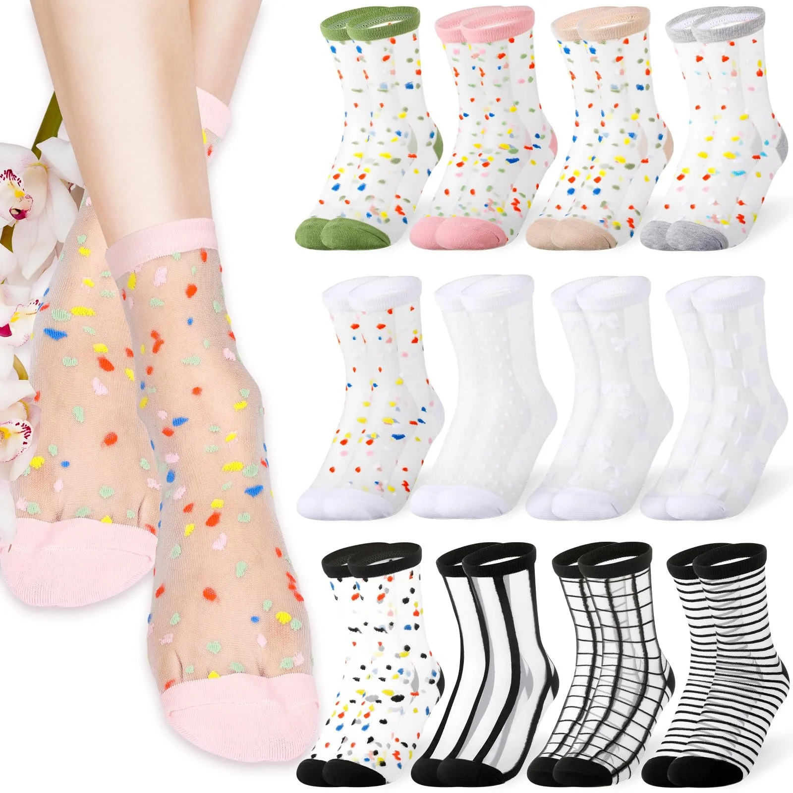 Шкарпетки Прозорі Neer 12 пар Жіночі, фото №1