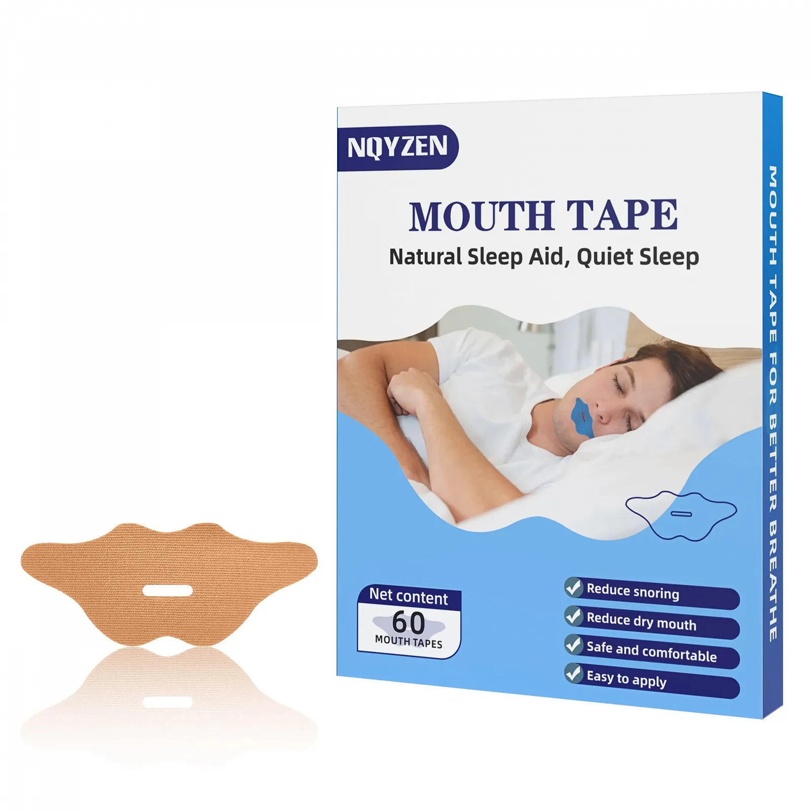 Лента для рта для сна, пластырь для рта против храпа, фото №1