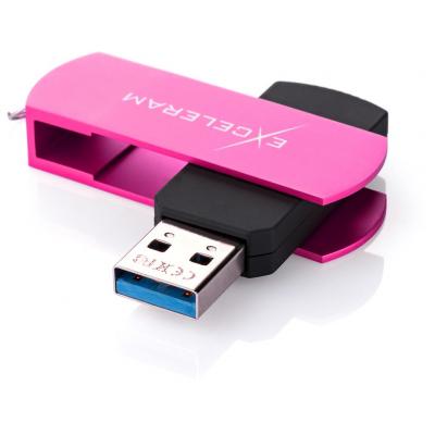 USB флеш-накопитель Exceleram 16gb P2 Series Rose/Black USB 3.1 Gen 1 EXP2U3ROB16, фото №2